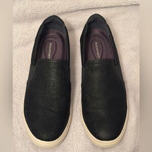 Rockport Women’s 8.5 Slip-On Sneakers Black TruFlex Comfort‎ Casual Shoes